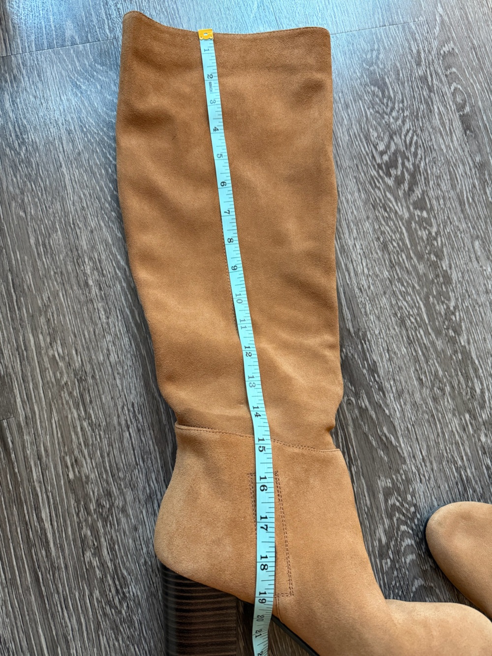 Sam Edelman Victoria Slouch Pull-On Boot in Golden Caramel Suede - Picture 14 of 14